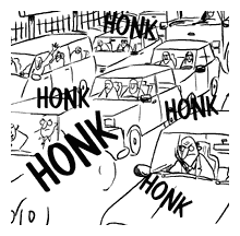 honking