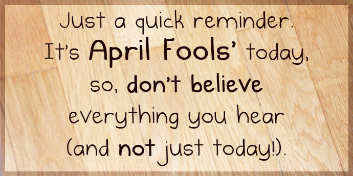 April Fools day